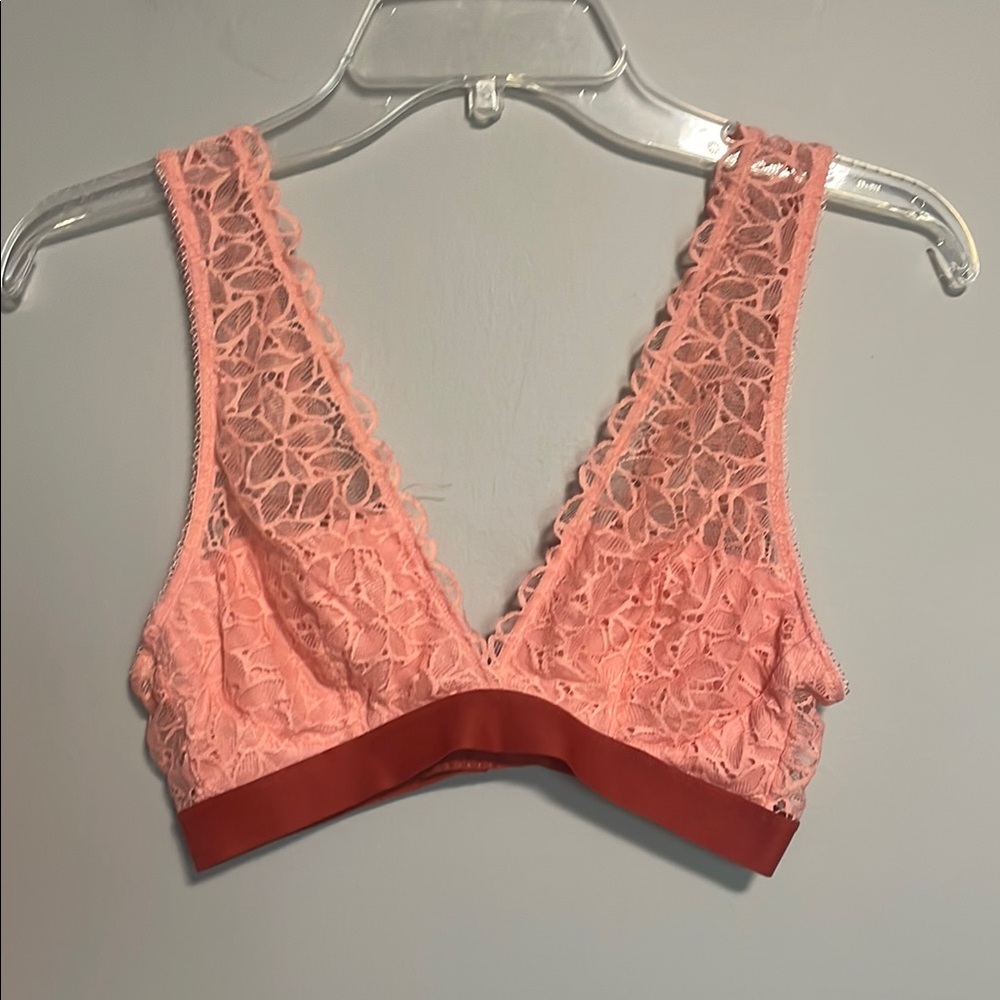Aerie Pink and Orange Bralette Size Medium